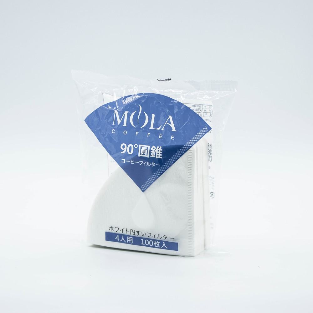 Mola Bleached Coffee Filter V02  (100 pcs./bag) [Blue]